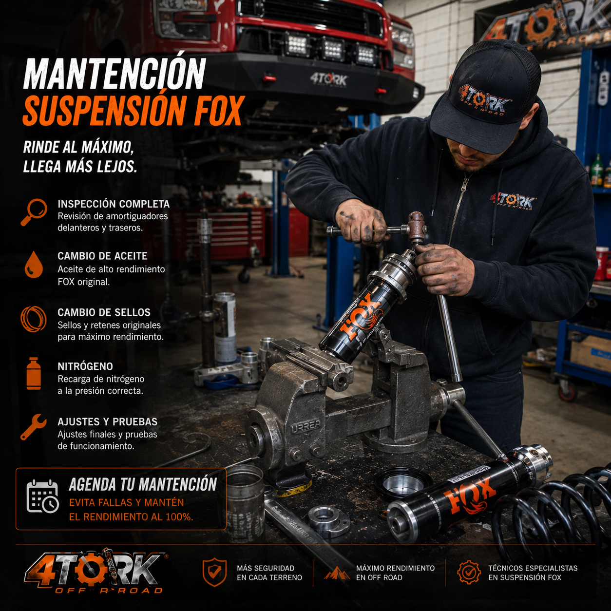 Mantención Amortiguadores Fox 2.0 IFP con Reservorio